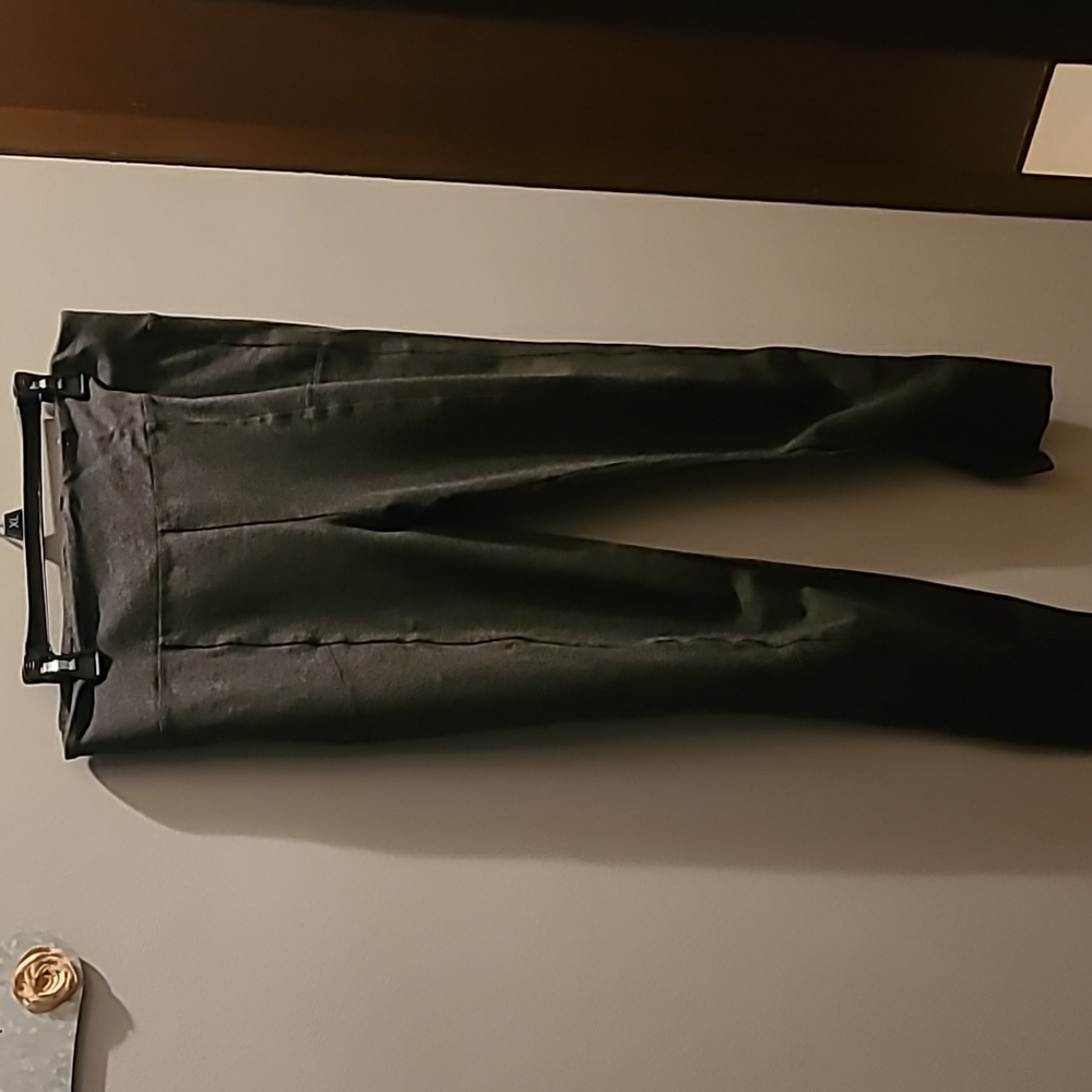 Womens grey stretch dress pants